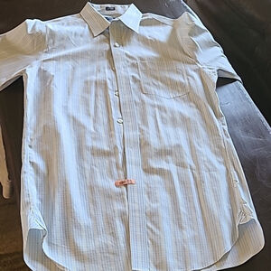Thompson Shirtings by J Crew Blue Check 80s 2 Ply Button up Shirt Sz.S.(#1424l